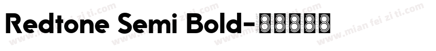 Redtone Semi Bold字体转换